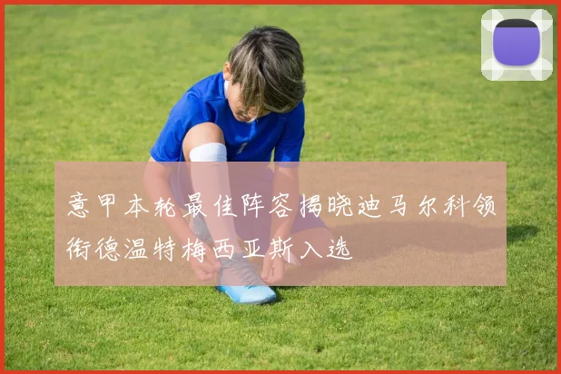 意甲本轮最佳阵容揭晓迪马尔科领衔德温特梅西亚斯入选